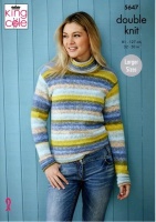 Knitting Pattern - King Cole 5647 - Bramble DK - Sweaters